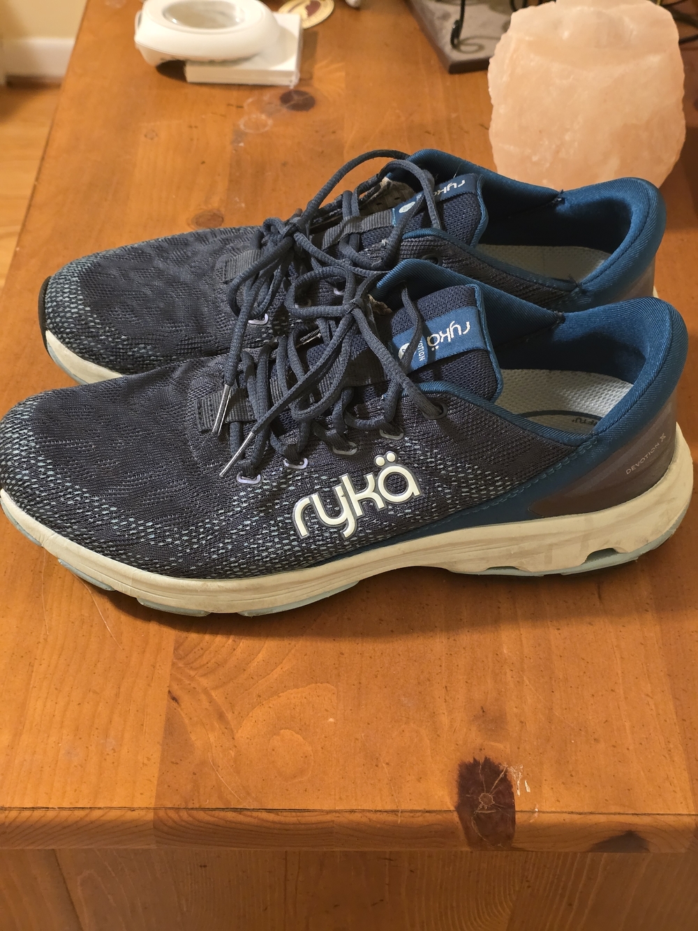Ryka Navy Lace-Up Athletic Sneakers